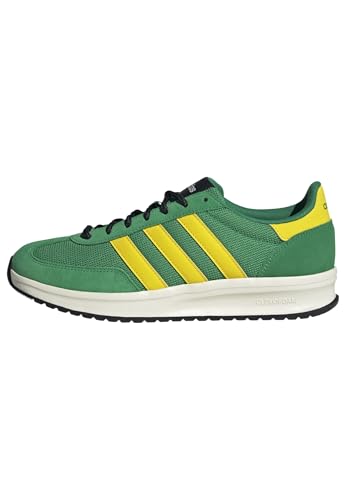 adidas Herren Run 70S 2.0 Shoes, Green/Yellow/Off White, 43 1/3 EU