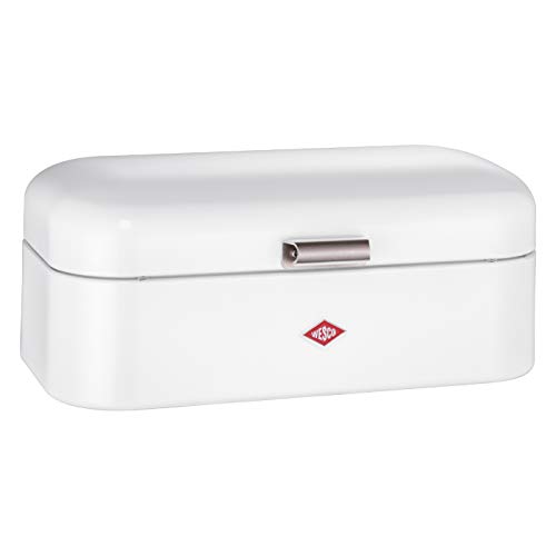 Wesco 235 201 Grandy Brotkasten weiß 18.30 x 42.10 x 26.40 CM, Edelstahl