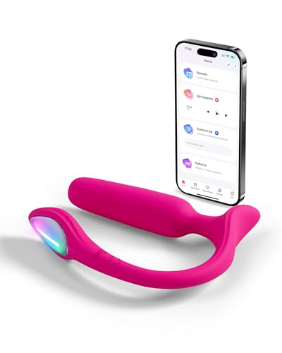 LOVENSE Lush Anal Vibrator & Analplug, Sex Spielzeug für Paare, Analvibratoren für frau, Masturbieren für Männer, App-Control-Butt-Plug Vibration, Sextoys für Anfänger, LED-Licht, IPX7, Rose