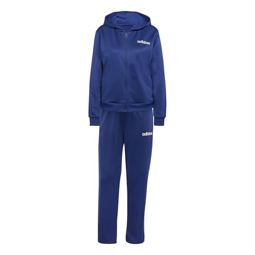adidas Women's ESSENTIALS LINEAR TRACKSUIT, dark blue, M