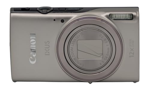 Canon IXUS 285 HS A Kompaktkamera, 20,2 MP, 12-Fach optischer Zoom, Full-HD-Video, WLAN, NFC, Digitalkamera für Reise und Alltag - Silber