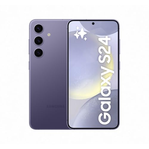 Samsung Galaxy S24 AI Smartphone, Android-Handy ohne Vertrag, 8 GB RAM, 256 GB Speicher, 50-MP-Kamera, Lange Akkulaufzeit, Cobalt Violet, 3 Jahre Herstellergarantie