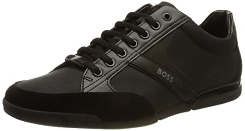 BOSS Herren Saturn_Lowp_mx Sneaker, Black1, 43 EU