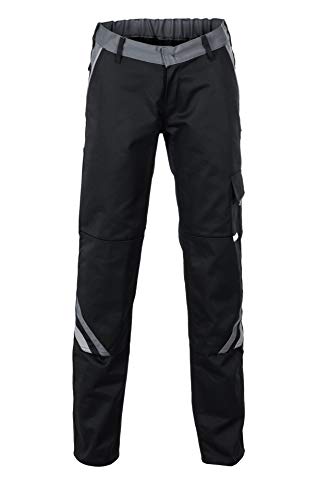 Planam 2718044 Highline Damen Bundhose, Schwarz/Schiefer/Zink, Größe 44