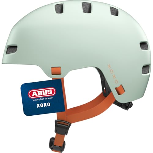 ABUS Fahrradhelm XOXO, Cityhelm im Skater-Look, Größe M, Grün