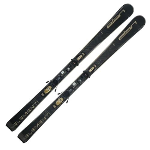 Ski Alpinski Ski - Elan Element 74 / Damenski Element 74W Black - Bindung EL9.0 GW Z2,5-9 - Allmountain Carver - fortgeschrittene und Gute Skifahrer und Skifahrerinnen (Damenski, 160cm)