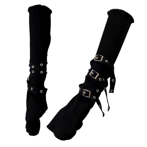 BDSHUNBF 1 Paar Fingerlose Handschuhe, Punkhandschuhe, Goth Arm Ärmel, Armstulpen, für Halloween, Party, Hip Hop, Cosplay, für Damen und Herren