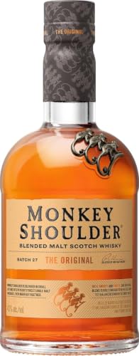 MONKEY SHOULDER Blended Malt Scotch Whisky – Das Original – Smooth, Rich, Perfect with a Twist – Small-Batch Whisky – ideal in an Old Fashioned cocktail – mehrfach preisgekrönt – 40% vol. – 70 cl