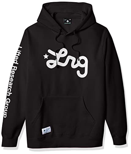 LRG Herren Lifted Research Group Logo Hooded Sweatshirt Kapuzenpullover, Schwarz, 4X-Large