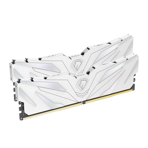 Netac DDR4 RAM 32GB (2x16GB) 3200MHz CL16 Intel XMP 2.0 Computerspeicher - Weiß