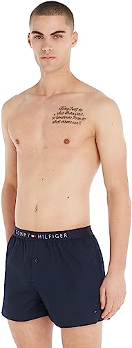 Tommy Hilfiger Herren Boxershorts aus Baumwolle, Blau (Navy Blazer), M