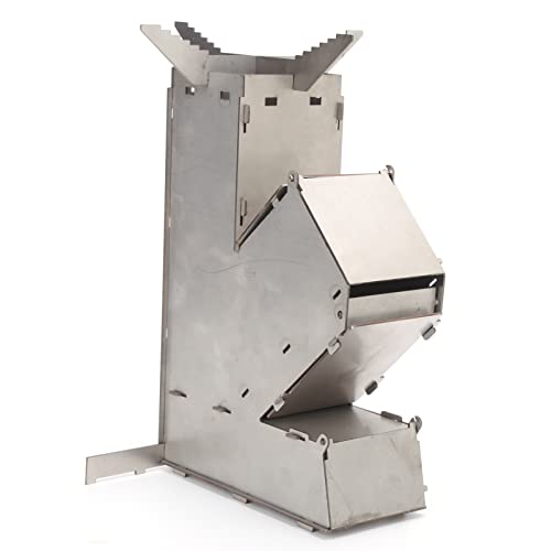 Raketen Herd, Tragbarer Holzherd, Tragbarer Ofen Zum, Unbegrenzte Kraftstoff Quelle f¨¹r Verschiedene T?pfe, die Leicht zu Verbrennen Sind