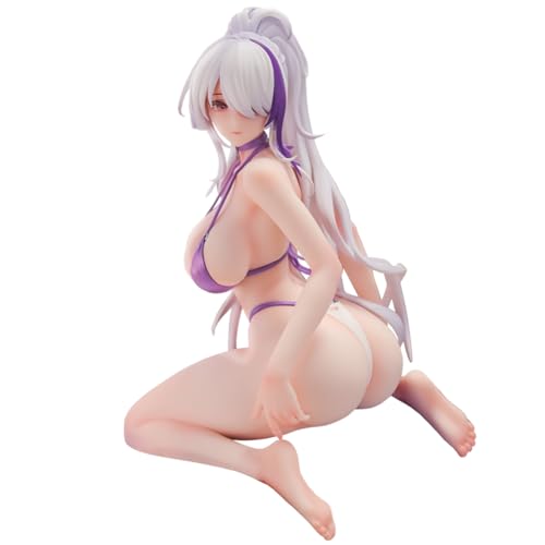DEXSHUN IJN Unzen Figur Anime Unzen Sitzende Figur Illustrations Mädchen Desktop Statue PVC Sammlung Geschenke für Spiel-Fans 12cm