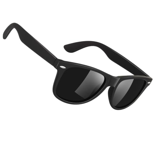 Sunier Sonnenbrille Herren Damen Polarisiert,Retro 100% UV400 Schutz