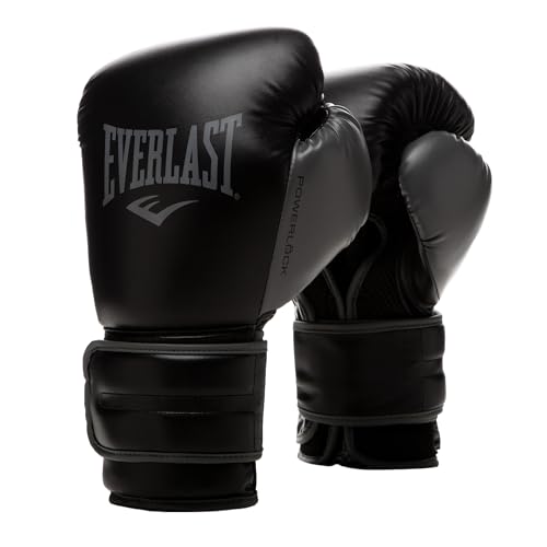 Everlast Unisex Erwachsene Powerlock 2R Glove Handschuhe, Schwarz, 14Oz Eu
