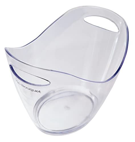 Vin Bouquet transparenter Sektkühler für zwei Flaschen, ABS, 23x29x40 cm, Durchsichtig