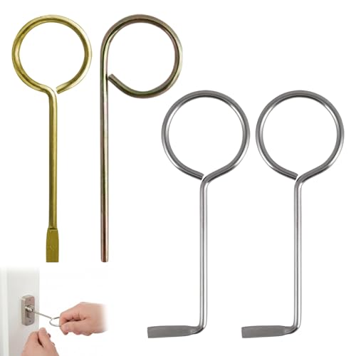 4-teiliges Dietrich Set mit Silbernen und Goldenen Dietrich, Dietrich Set Profi, Buntbartschlüssel, Universal Öffnungswerkzeug