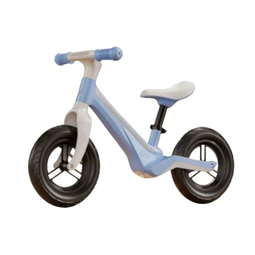 HOUOOFVA Laufrad ab 2 Jahre, Kleinkind-Laufrad mit Licht für 2 3 4 5 6 Jahre alte Kinder, Trainingsspielzeug Fahrrad für Outdoor-Aktivitäten, Blau