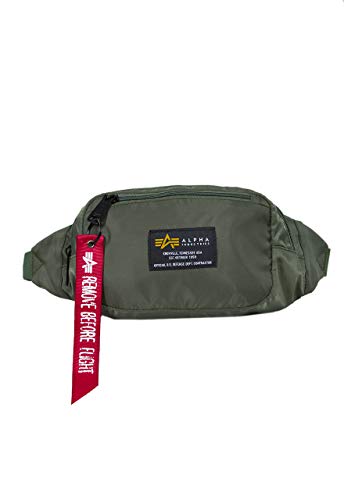 Alpha Industries, Unisex Crew Waist Bag, Sage-Green, One Size