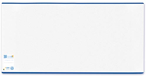 HERMA 7270 Buchumschlag 27 x 54 cm HERMÄX Classic, Buchhülle mit Beschriftungsetikett & Kantenschutz aus abwischbarer Polypropylen-Folie, Buchschoner für Schulbücher, transparent