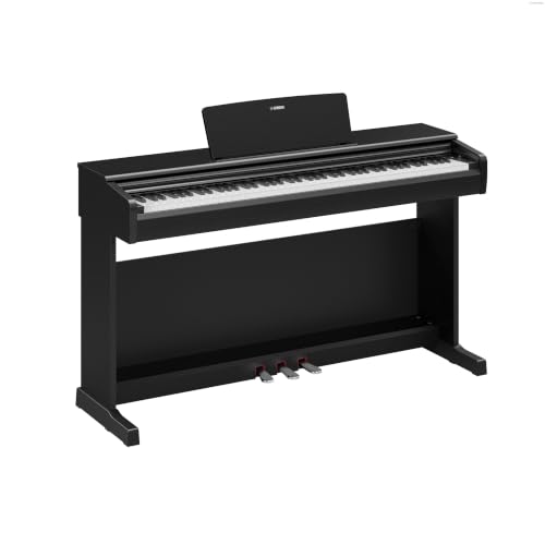 YAMAHA YDP-146 Digitalpiano – 88 Gewichtete GHS-Tasten, CFX Concert Grand Sound, 8W Stereo-Lautsprecher, Bluetooth, 3 Pedale, Ideal für Zuhause & Anfänger – Schwarz