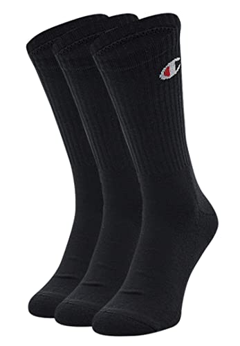 Champion Unisex Core 3PP Crew Füßlinge, Nero, 39-42