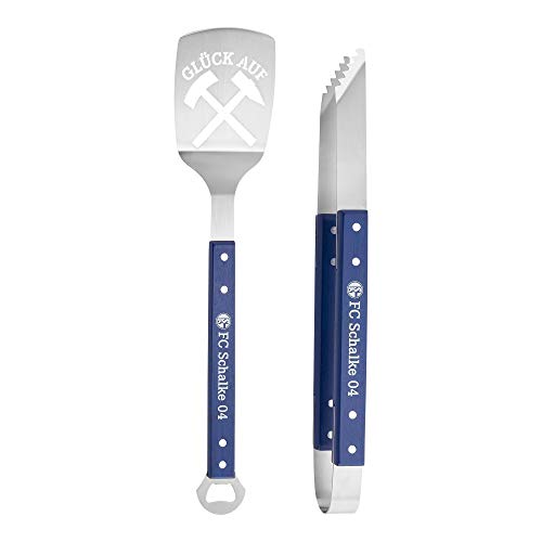 FC Schalke 04 FC Gelsenkirchen-Schalke 04 eV Fanartikel Grillbesteck Glück auf