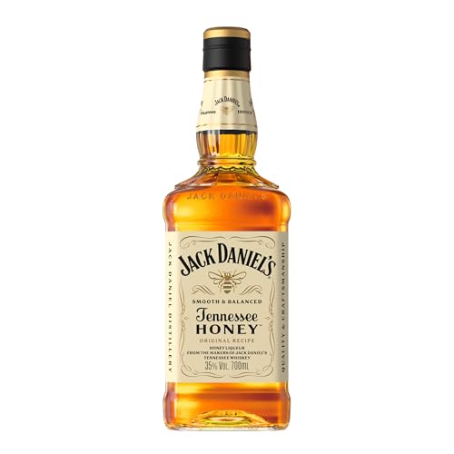 Jack Daniel's Tennessee Honey - Tennessee Whiskey - Echter Honig, mit feinen Noten von Schokolade - 0.7L/35% Vol.