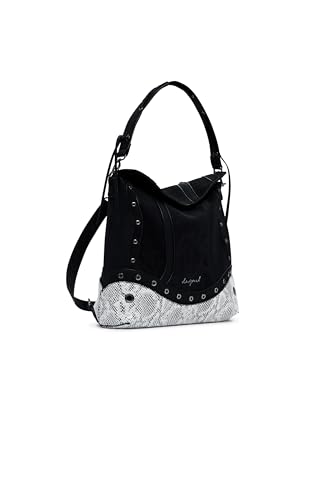 Desigual Rucksack Freizeitrucksack Jersey 2.0 Snake Patch Mini Backpack Black schwarz