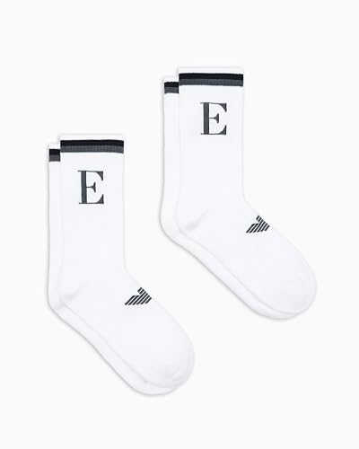 Emporio Armani Herren 2-Pack Short Socken, weiß/weiß, Einheitsgröße