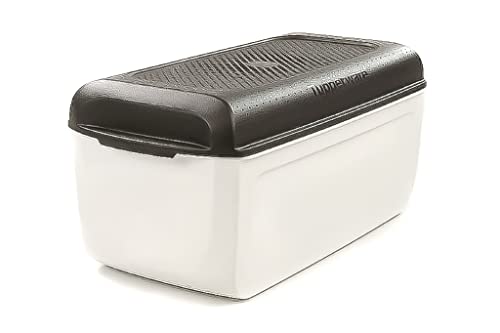 Tupperware BreadSmart Junior Brotbox Langzeit-Frischhaltung - CondenseControl Feuchtigkeitstechnologie - Abnehmbarer Trenner - Kunststoff - 16,6x31,4x11,2 cm - Profi-Qualität