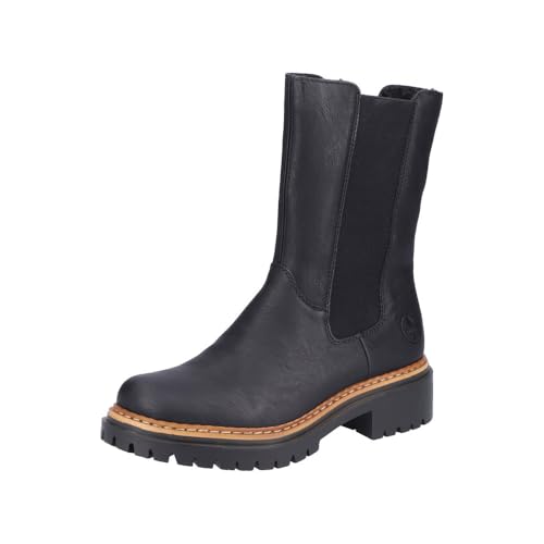 Rieker Damen Stiefel 72683-00 schwarz Gr. 41