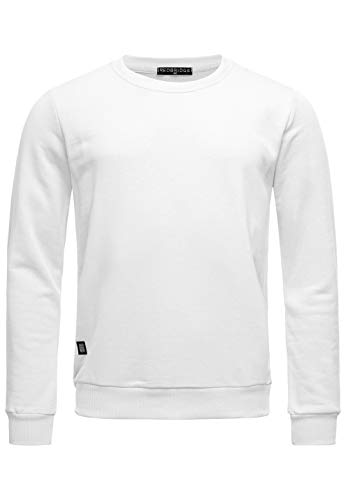 Red Bridge Herren Crewneck Sweatshirt Pullover Premium Basic,Weiß-ii,XL