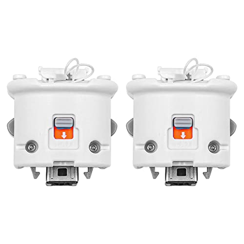 ANCLLO 2 STÜCKE Motion Plus Adapter Accelerator Handle Sensator Externer Adapter für Wii-Fernbedienung