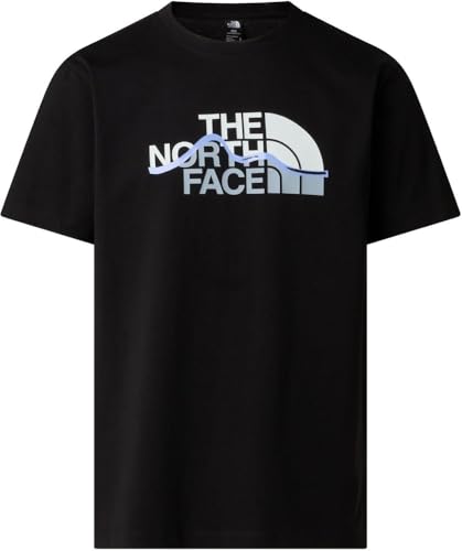 THE NORTH FACE - Mountain Line normal geschnittenes T-Shirt mit Grafik für Herren - TNF Black, XL