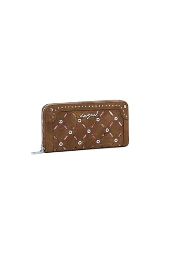 Desigual Geldbörse Mone Yankee Fiona Long Wallet Camel braun