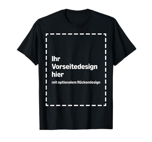 Individuelles T-Shirt Vorder- und Rückseite