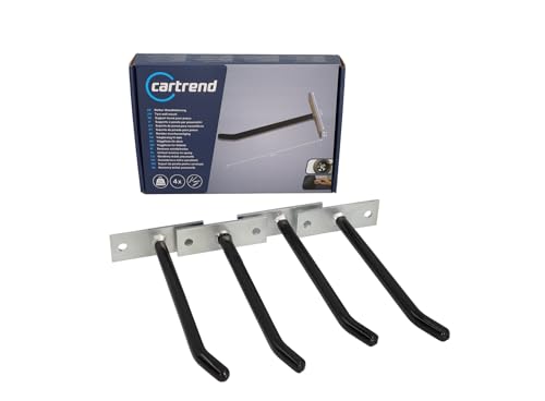 cartrend Felgenbaum, für mehr Platz in der Garage, mittels Stecksystem aufgebaut, Reifenständer für die Lagerung von 4 Autoreifen mit Felgen, bis Reifenbreite 225 mm