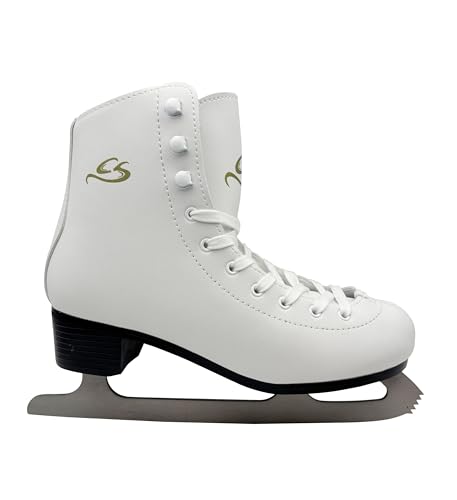 Cox Swain Figure Damen + Kinder Eiskunstlauf Schlittschuh -LOHJA- alle Größen, Colour: White, Size: 39