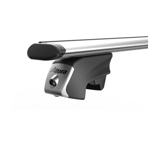 Atera 048522 PKW Dachträger Signo RTD - Alu Aero Profil silber - für Autos mit aufliegender Dachreling - 122 cm