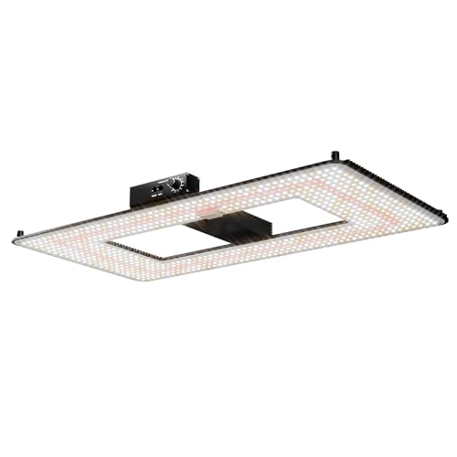 Turbo2000 LED Grow Lampe –LM301H EVO Dioden 240W, Vollspektrum & 0–100% dimmbar mit Timer, Energieeffiziente Pflanzenlampe für Indoor Anbau, Abdeckung 60×120 cm, 5 Jahre Garantie