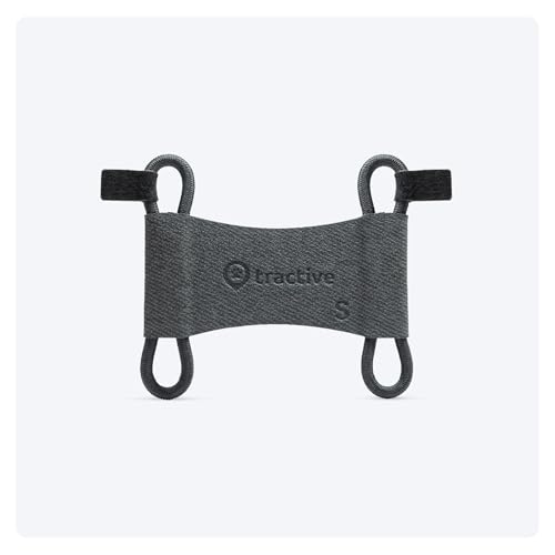 Tractive 2 STK. Textilklammern für Tractive Dog 6 GPS Tracker (Schwarz) - S