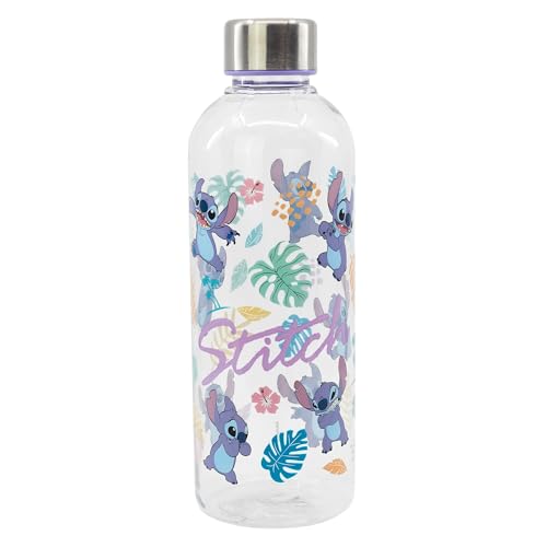 Stor Trinkflasche Stitch 850ml - Kunststoff mit Metallschraubverschluss Auslaufsicher - Ideal fuer Schule Sport Reisen