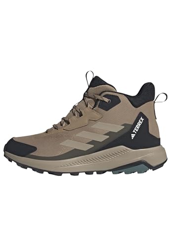 Adidas Herren Terrex Anylander Mid Hiking Shoes, Cardboard/Blanch Cargo/Shadow Olive, 44 EU