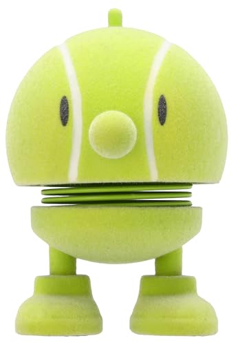 Hoptimist Tennis Bumble, Tennis Zubehör, Deko & Glücksbringer, Lustiges Gadget oder Geschenk für Tennisliebhaber & Fans, Höhe 7,6 cm, Durchm. 5,8 cm