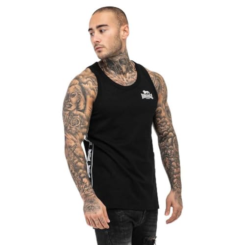 Lonsdale London CLOUSTA Männer Top schwarz XL 100% Baumwolle Streetwear