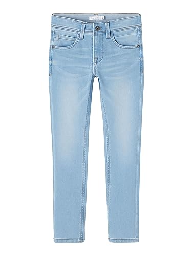 NAME IT Jungen Nkmsilas Dnmtax Pant Noos Jeans, Light Blue Denim, 122 EU