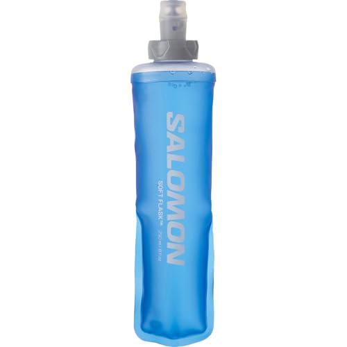 Salomon Soft Flask 250ml/8oz 28 Unisex Soft-Trinkflasche, Komfort, Ventil mit hoher Durchflussrate, Einfach zu handhaben, Blau