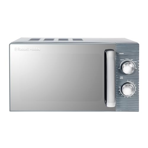 Russell Hobbs RHM1731G Inspire Solo Mikrowelle, 17 Liter, 700W, Grau, mit 5 Leistungsstufen, Timer, Auftaufunktion, Leicht zu Reinigen