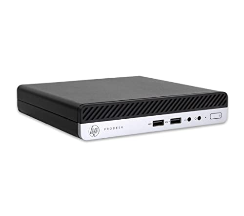 HP ProDesk 400 G4 Desktop Mini Intel Core i5 8500T 256GB SSD Festplatte 8GB Speicher Microsoft Windows 11 Pro Computer PC (Generalüberholt)